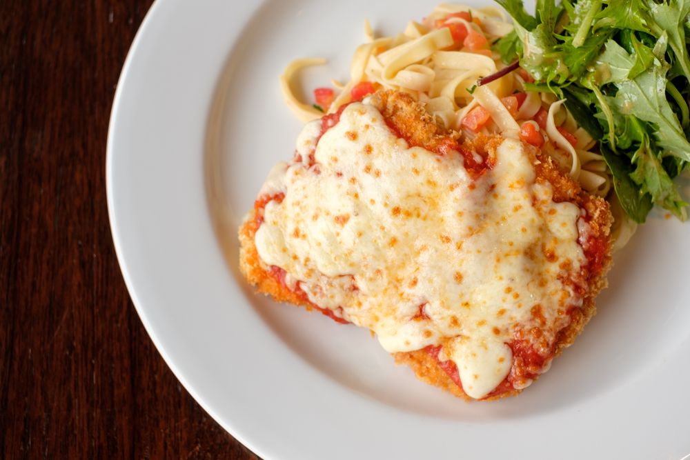 Bife à parmigiana saudável