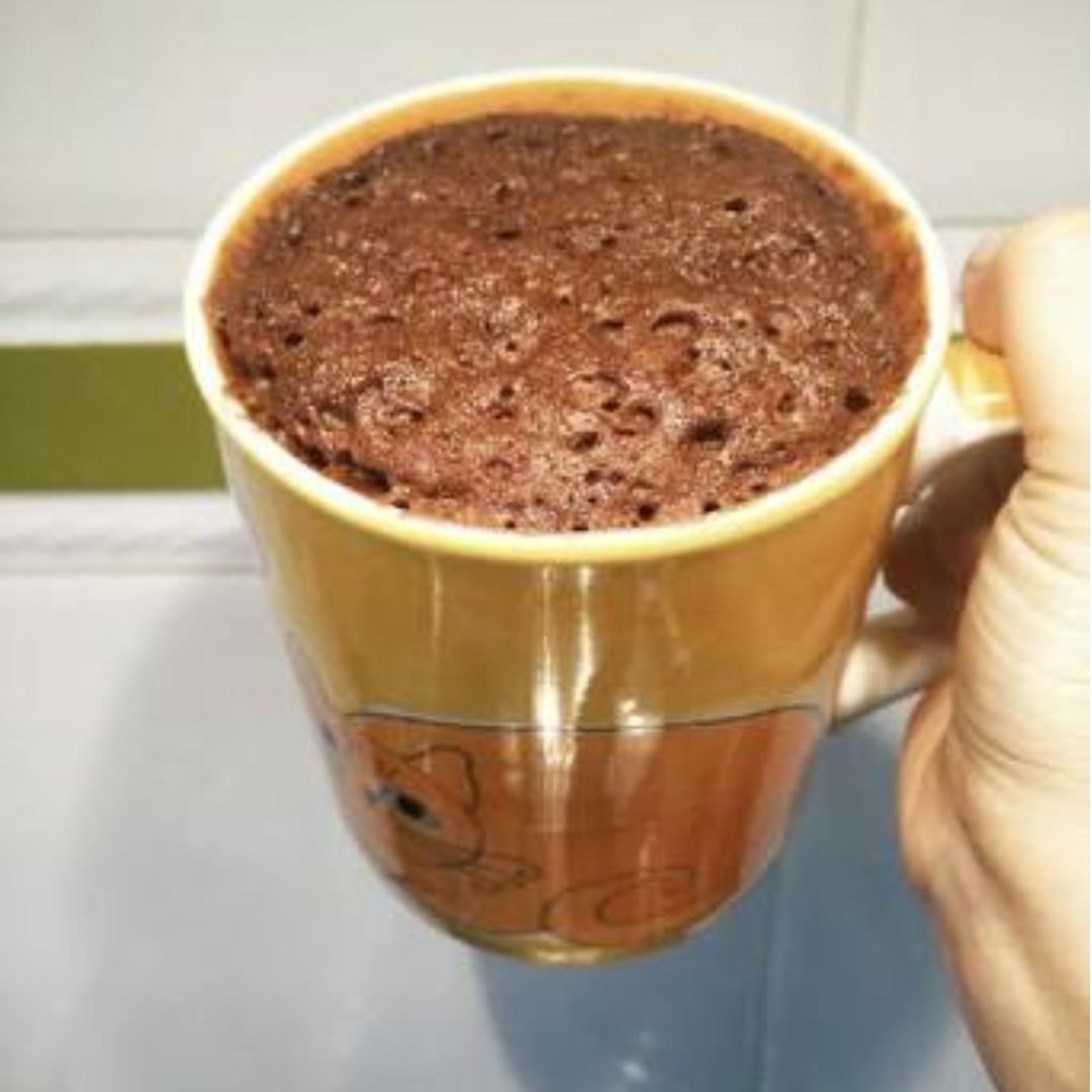 Bolo de chocolate na caneca