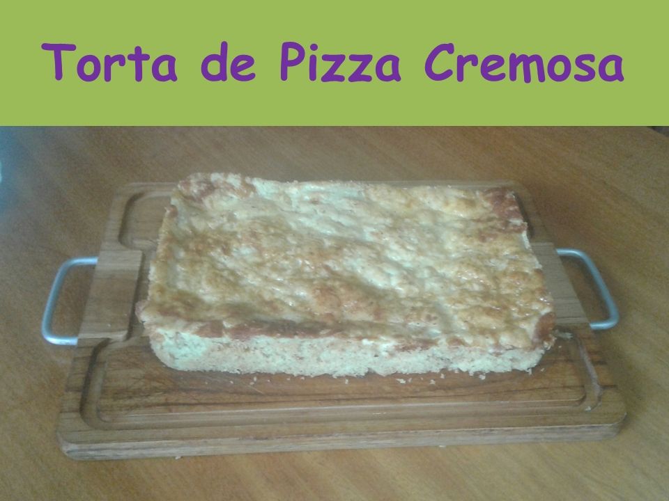 Torta de pizza cremosa do chef Duzão